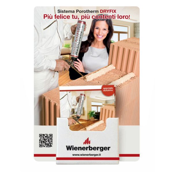 Wienerberger – Crowner da banco e flyer promozionale