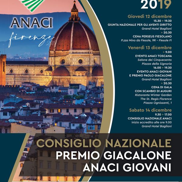 ANACI Firenze 12/13/14 dicembre 2019 - Manifesto